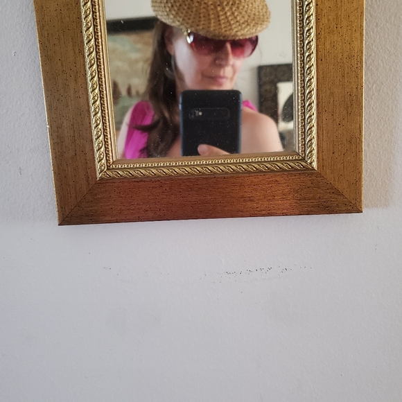 Vtg 1950's Straw Casquette Hat Made in USA size M - Picture 7 of 13